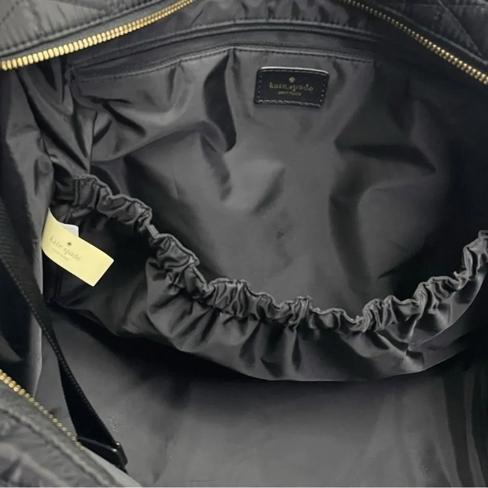 Kate Spade Baby Diaper Bag Wilson Road Kaylie Maxi Shoulder bag. Black quilted - Picture 7 of 16
